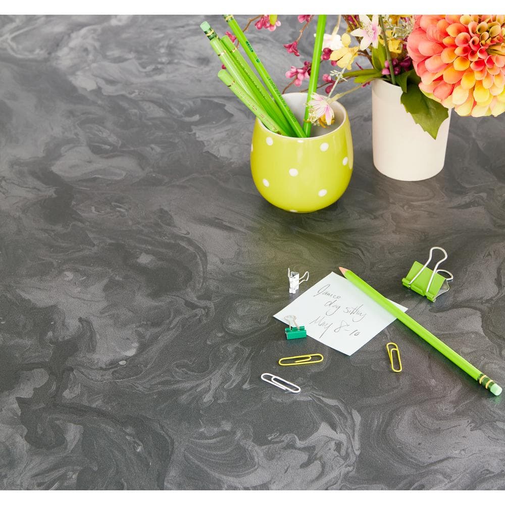 5 ft. x 12 ft. Laminate Sheet in 180fx Marbled Gray with SatinTouch Finish - Hercitys