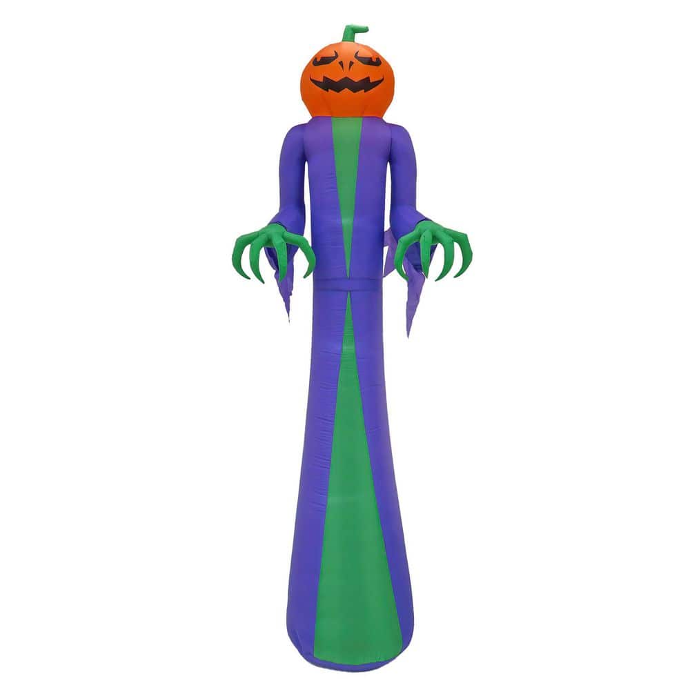 12 ft. Inflatable Halloween Pumpkin Ghost - Hercitys