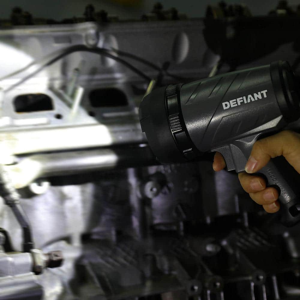 1000 Lumens LED Compact Rechargeable Spotlight with USB Cable - Hercitys