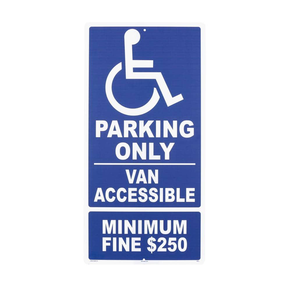 12 in. x 24 in. x 0.032 Aluminum Van Accessible Parking - Hercitys