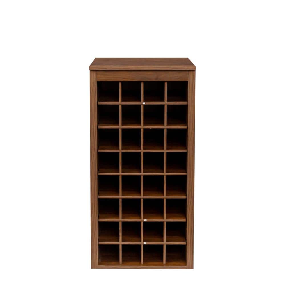 32 Wine Bar Cabinet, Buffet Cabinet, Stylish and Minimalist Wine Cooler Suitable For Kitchen, Bar, Living Room-Brown - Hercitys