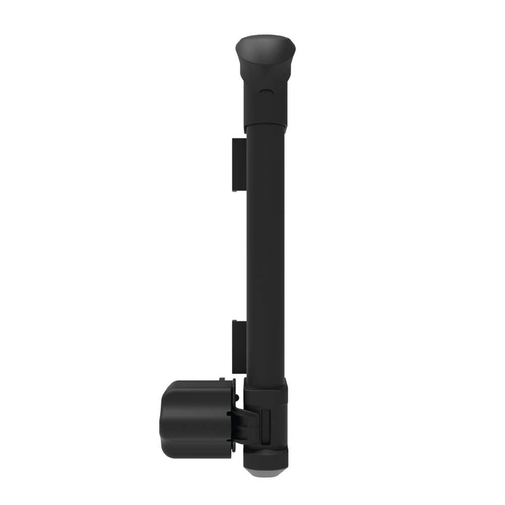 4 in. x 15.375 in. Nylon/Stainless Steel Black Compact Locking Pool Safety Latch - Hercitys