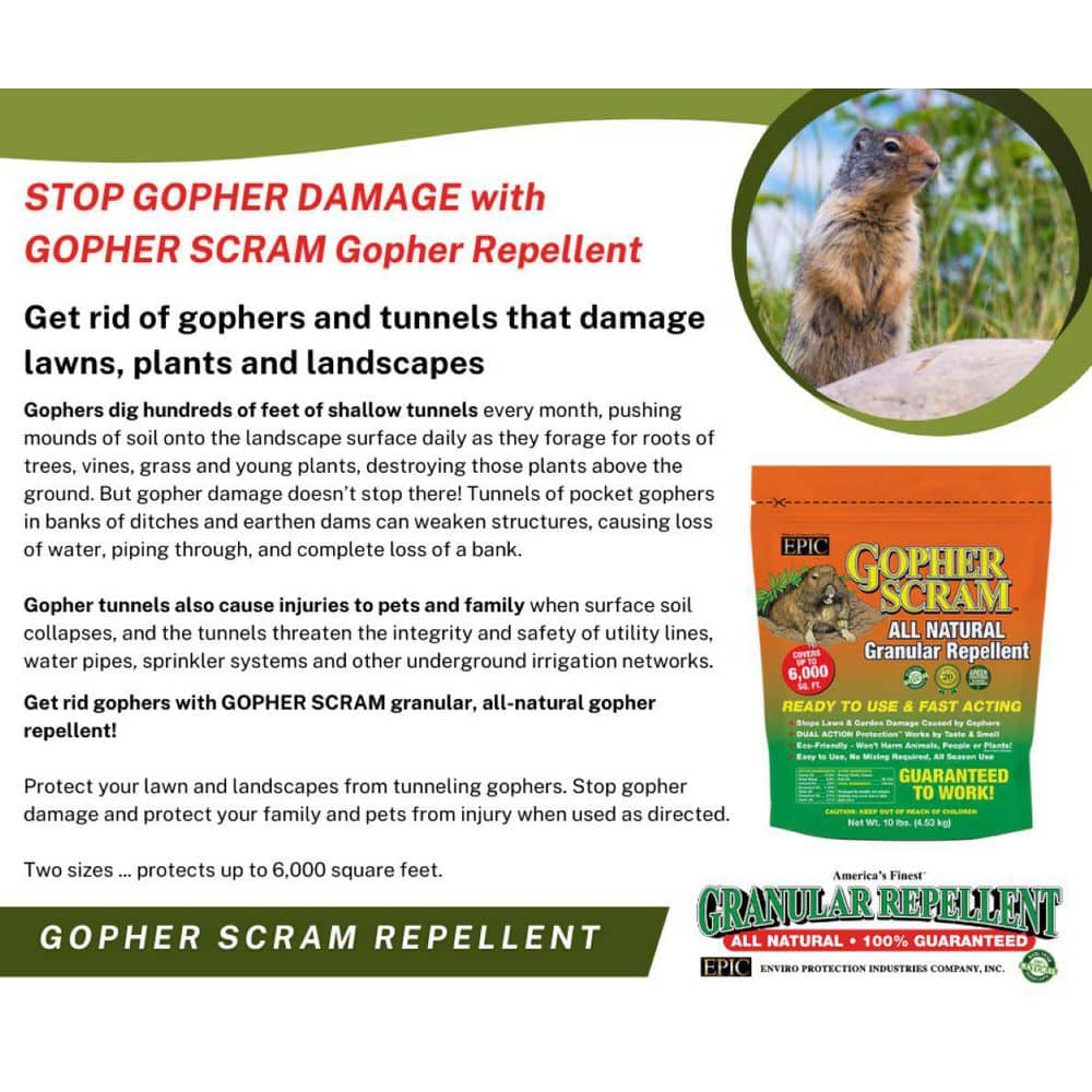 10 lbs. Granular Gopher Repellent Bag - Hercitys
