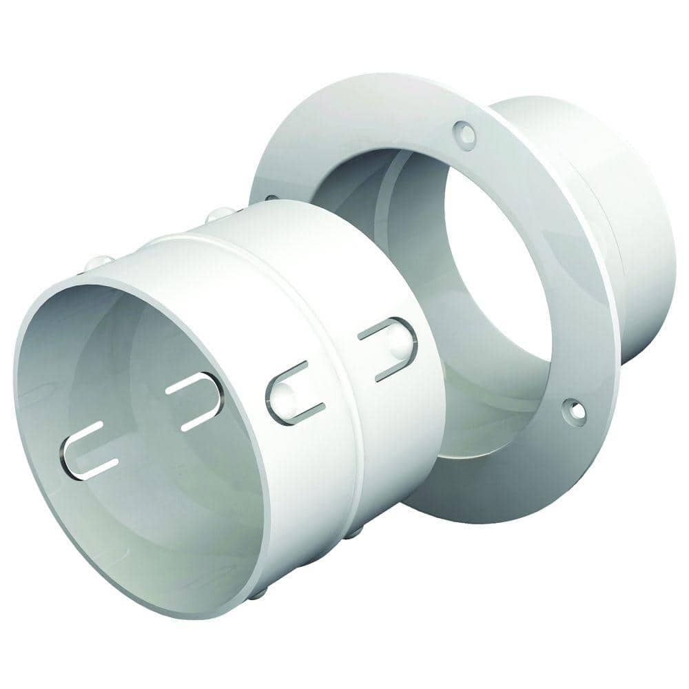 4 in. x 4.5 in. Plastic Dryer Duct connector - Hercitys