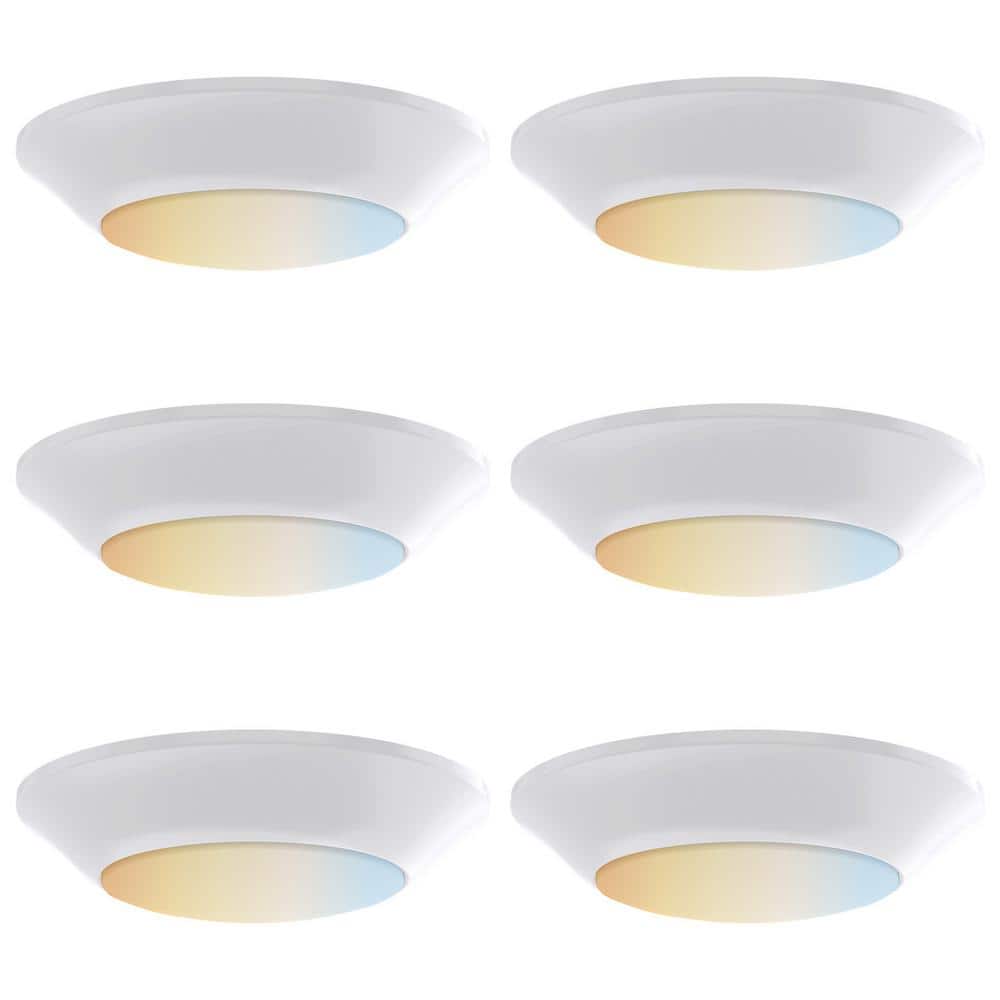 5 in. Selectable CCT 27K, 30K, 35K, 40K, 50K, New Construction or Remodel 75-Watt Equivalent Retrofit Kit (6-Pack) - Hercitys