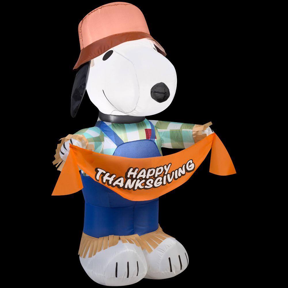 3.5 ft. H Inflatable Snoopy as Scarecrow - Hercitys