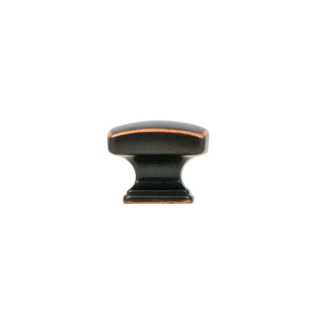 10-Pack Grayson 1-1/4 in. (32 mm) Traditional Oil Rubbed Bronze Rectangle Cabinet Knob - Hercitys