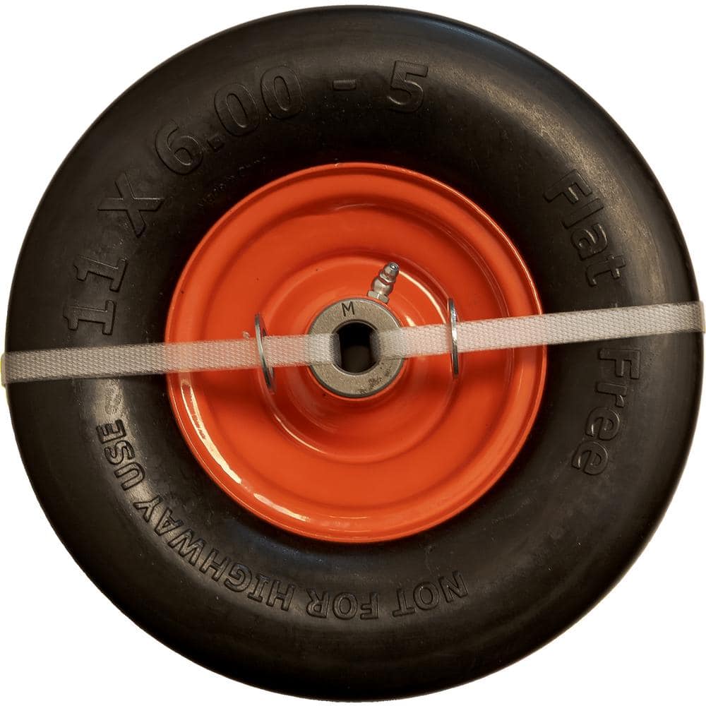 11 x 6.00-5 Flat-Free PU Assembly with Bushing (3/4 in.) Kits - Hercitys