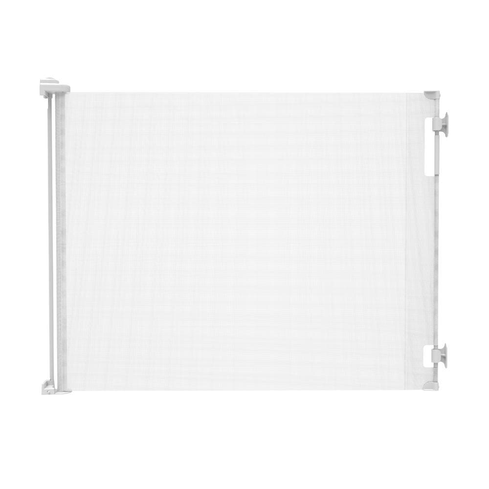 41 in. Tall x 71 in. W Retractable Baby Gate White - Hercitys