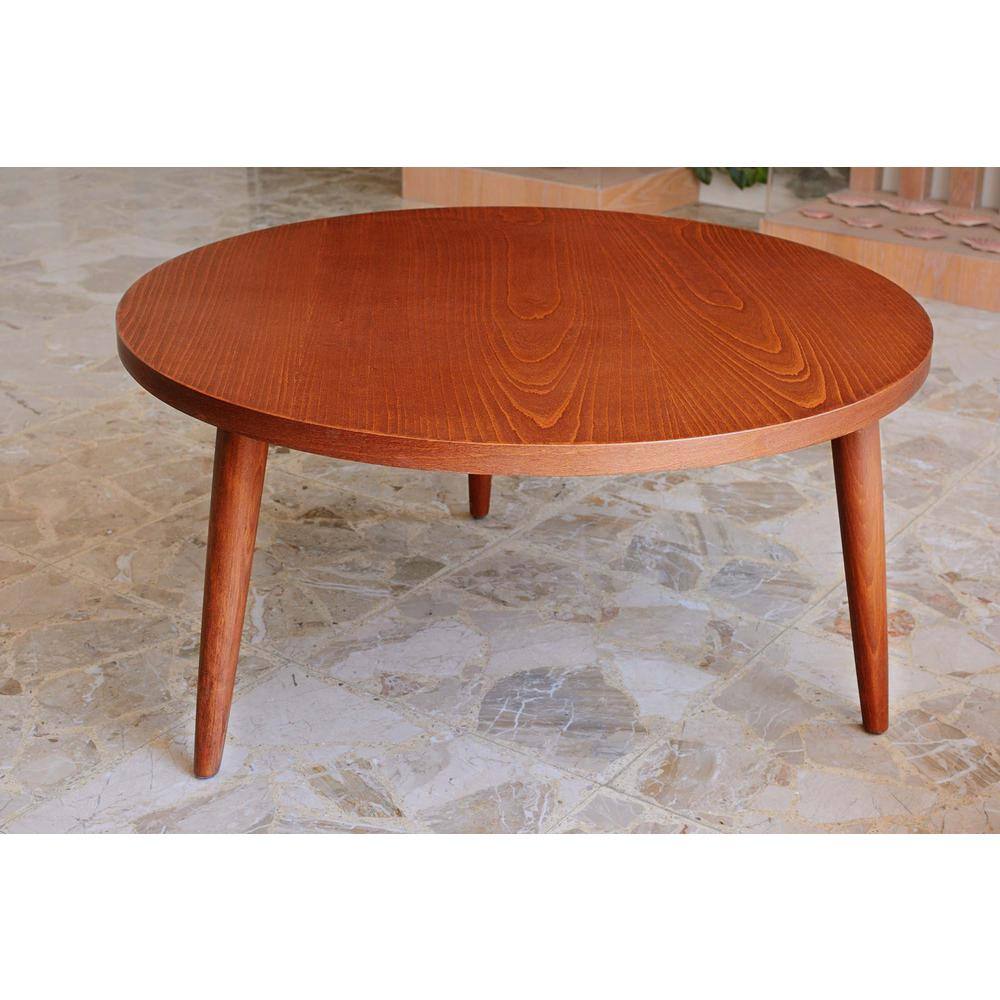 12 in. x 2-1/8 in. Mid-Century Unfinished Hardwood Round Taper Leg (4-Pack) - Hercitys