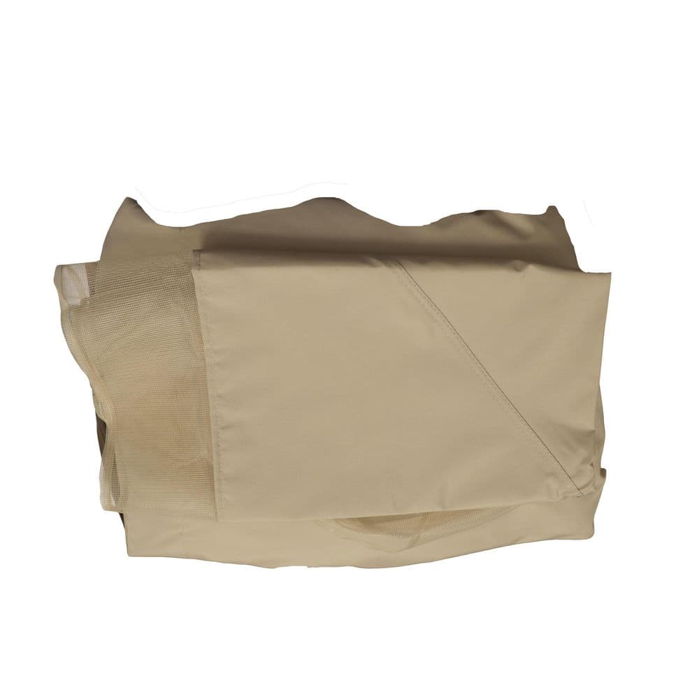 10 x 12 ft. Gazebo Replacement Canopy Top,Heavy Duty Polyester Fabric Roof Cover with Air Vent and Mosquito Net in Brown - Hercitys