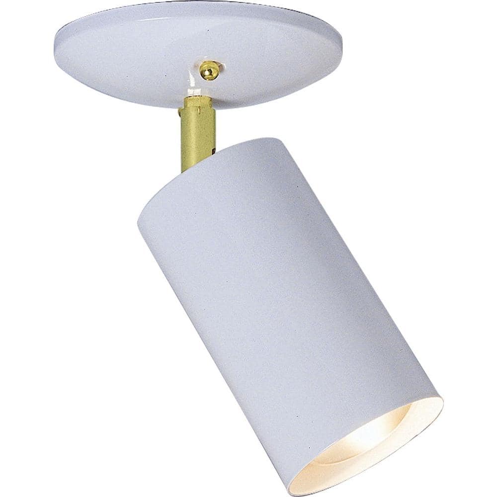 1-Light White Flush Mount - Hercitys