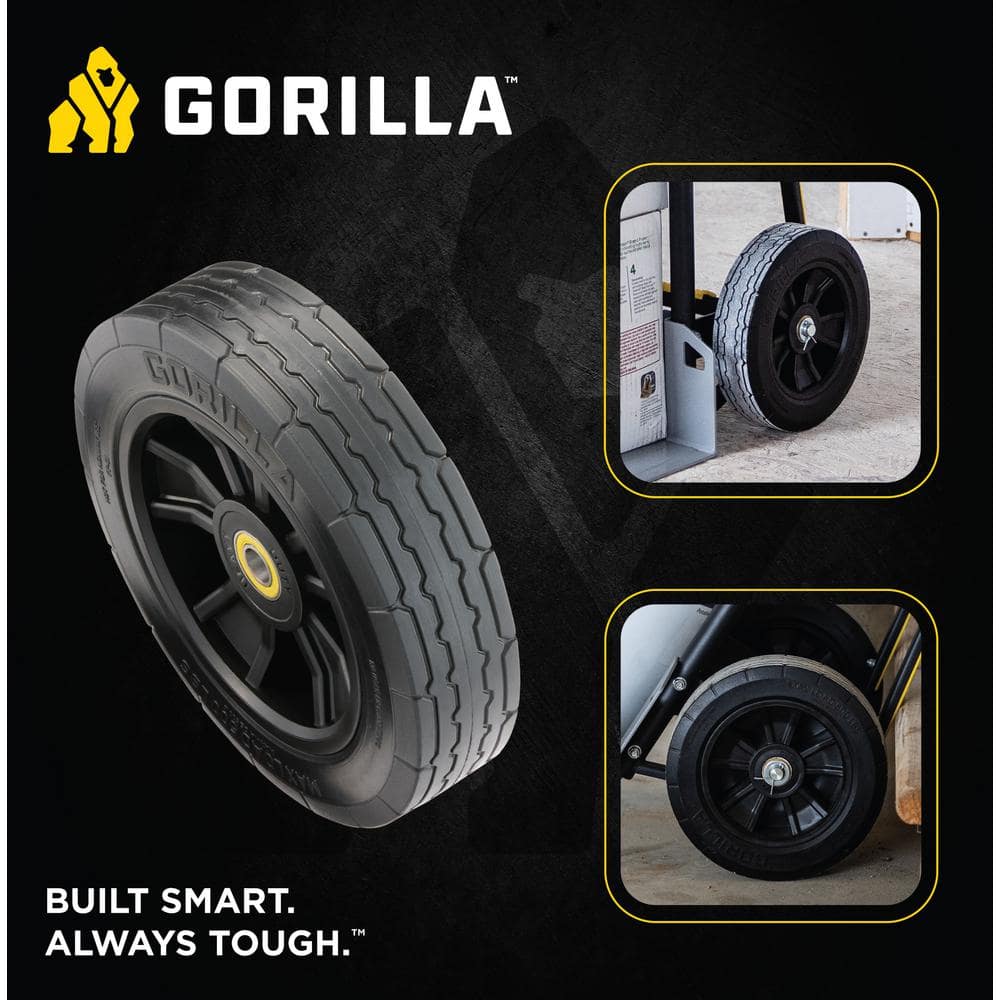 10 in. Heavy-Duty No-Flat Hand Truck Replacement Tire - Hercitys