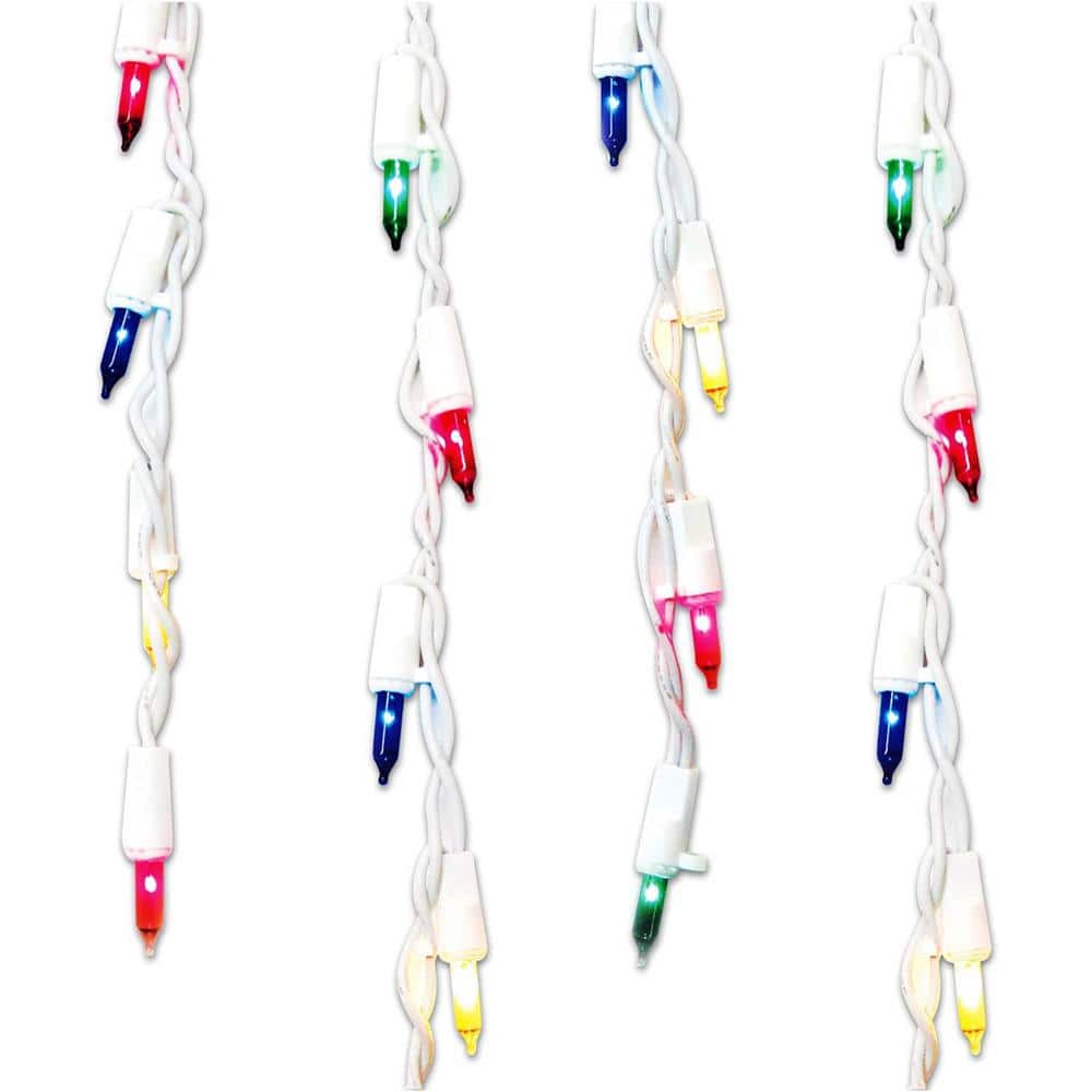 22 ft. 300-Count Multi Christmas Icicle Lights - Hercitys