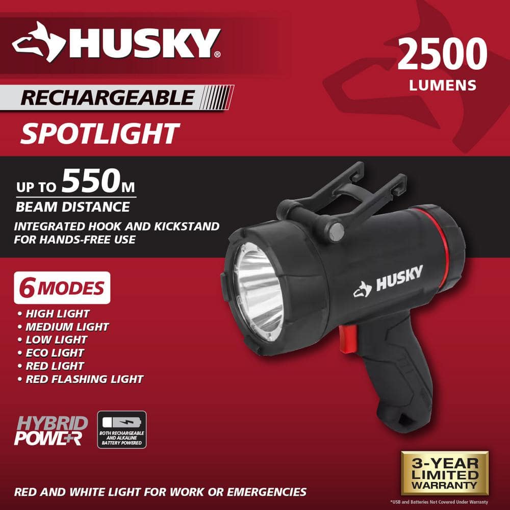 2500 Lumens Dual Power Floating Rechargeable Spotlight - Hercitys
