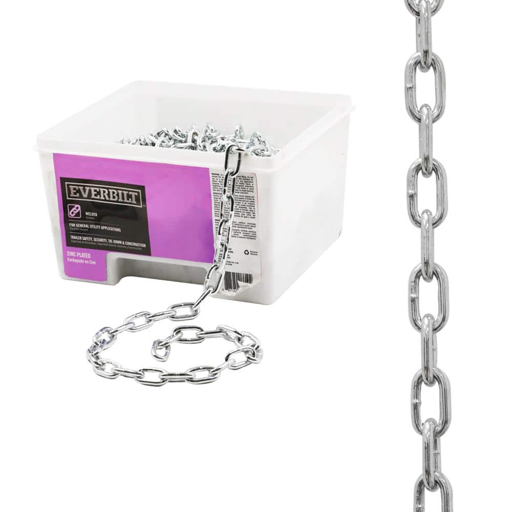 1/4 in. x 70 ft. Grade 30 Galvanized Steel Proof Coil Chain - Hercitys