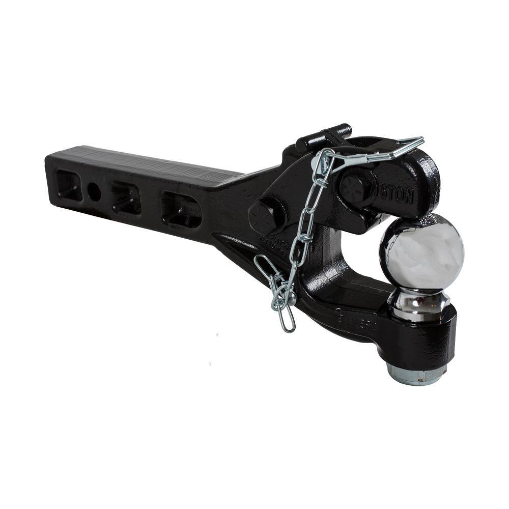 2-5/16 in. 6-Ton Chrome Receiver Mount Combination Hitch Ball - Hercitys
