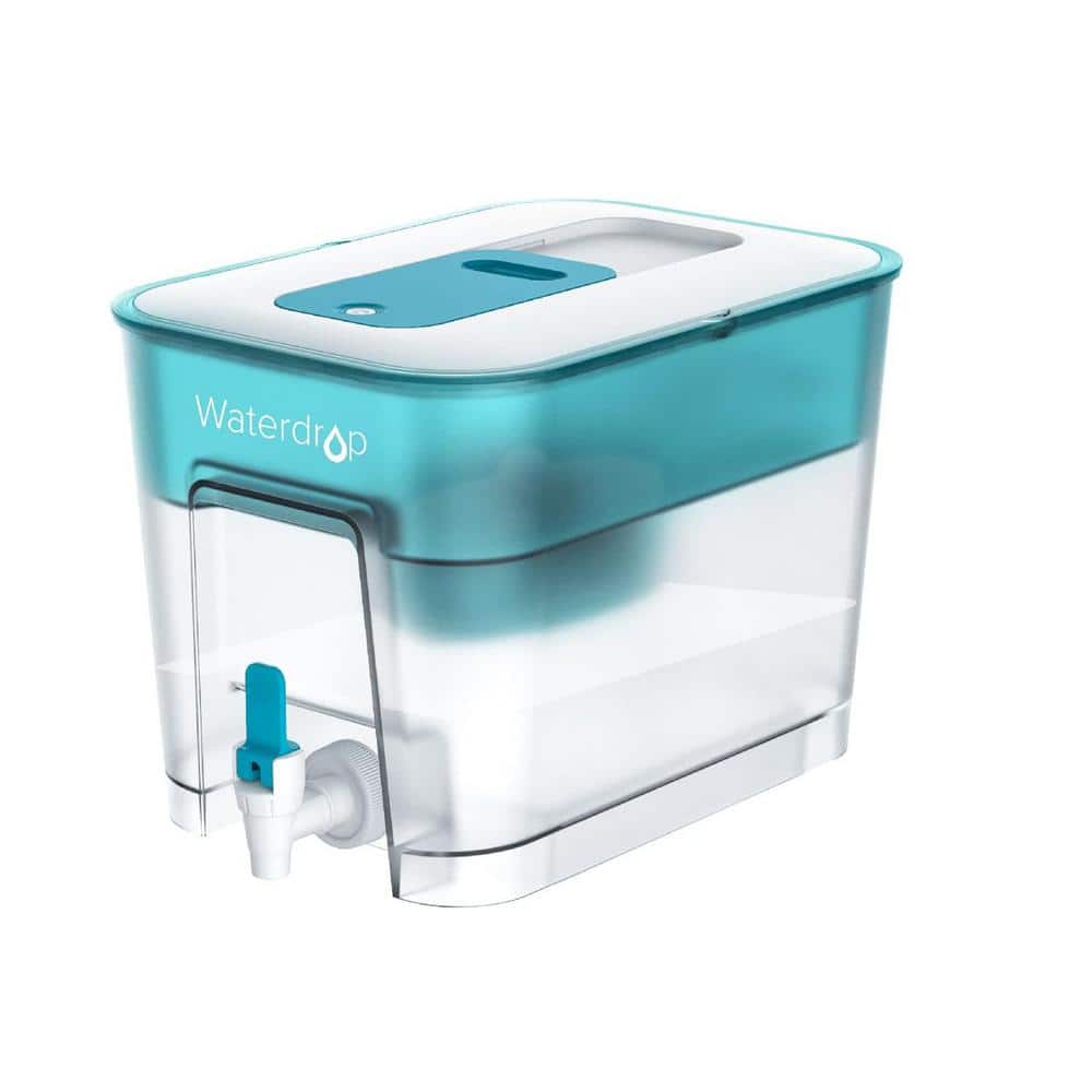 200 gal. Long-Life 40-Cup Large Water Filter Pitcher, Dispenser, with 1 Filter, 5X Times Lifetime, BPA Free - Hercitys