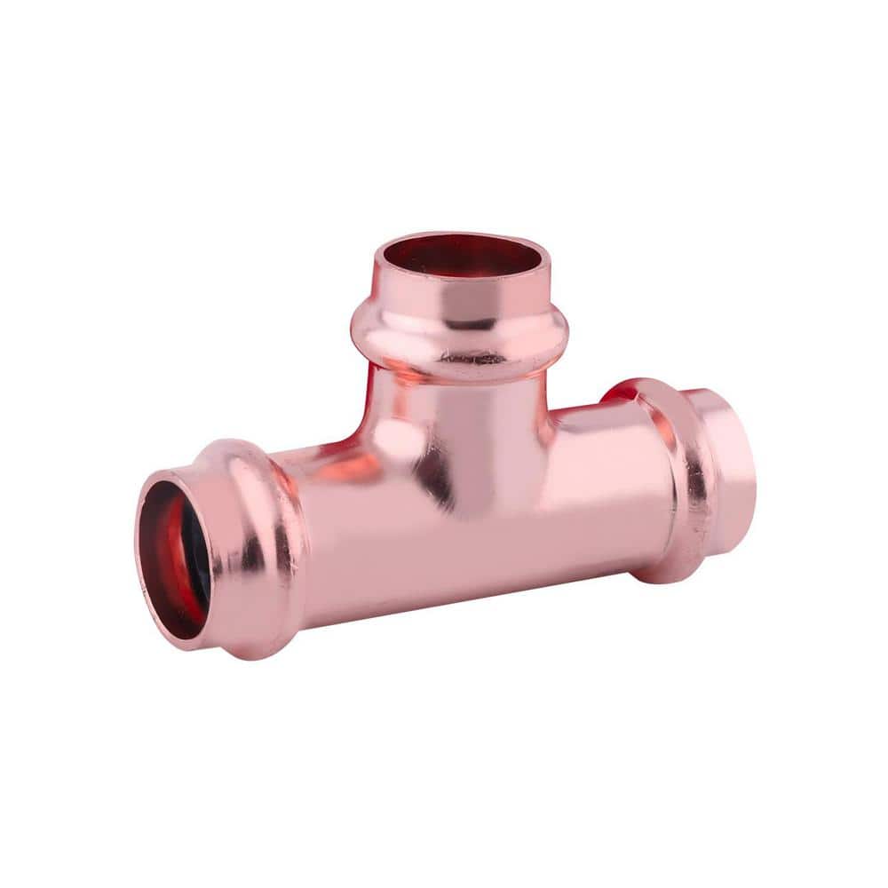 2 in. x 2 in. x 1-1/4 in. Copper Press Tee Press Fit x Press Fit x Press Fit - Hercitys