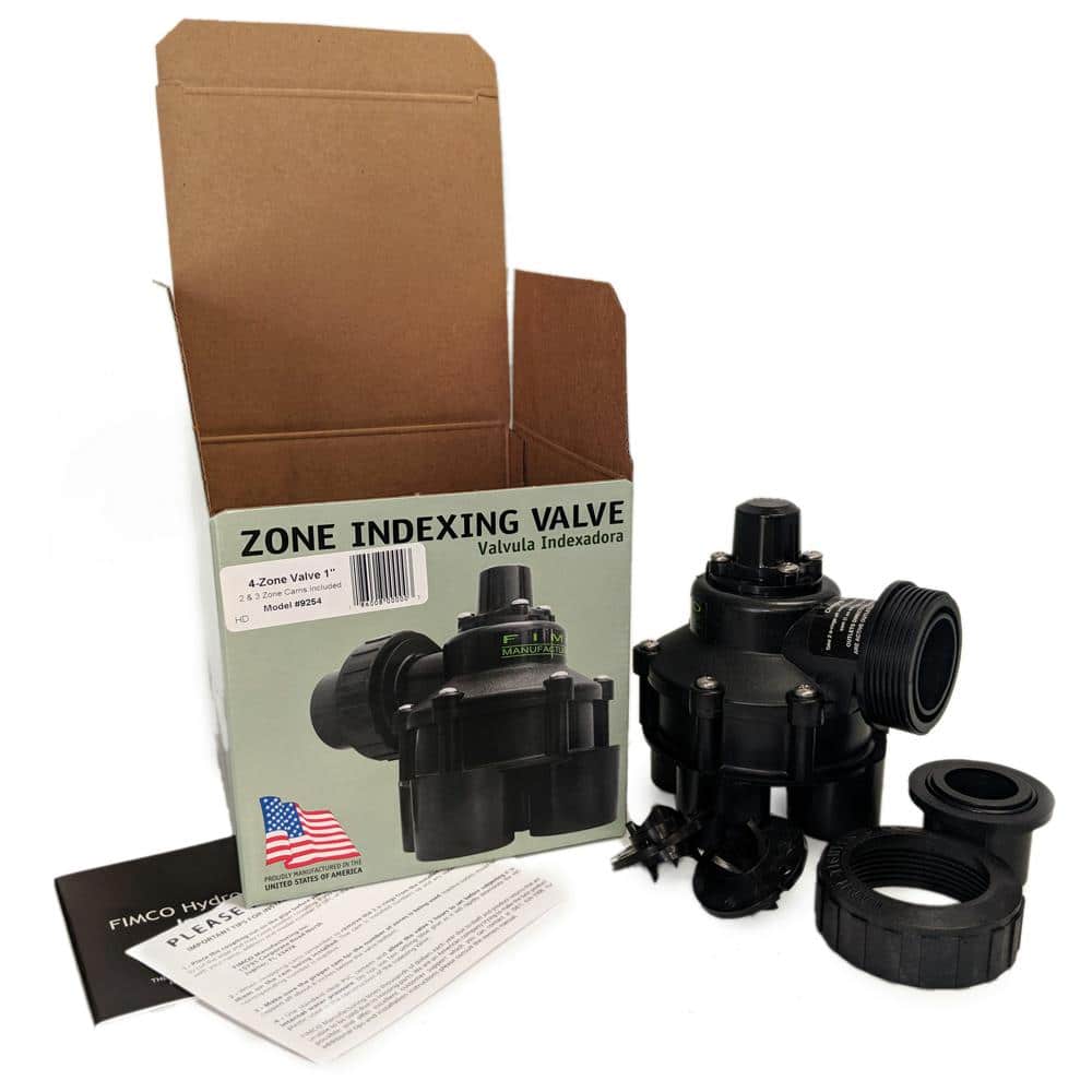 1 in. Mini 4 Outlet Indexing Irrigation Valve with 2, 3 and 4 Zone Cams - Hercitys