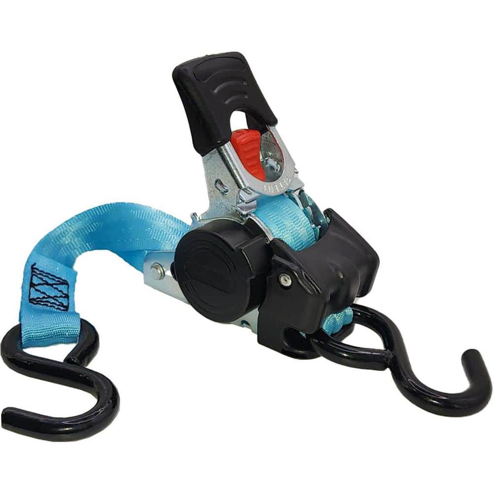 1 in. x 6 ft. Kuma Retractable Tiedown Strap 500LBS WLL 2-Pack - Hercitys