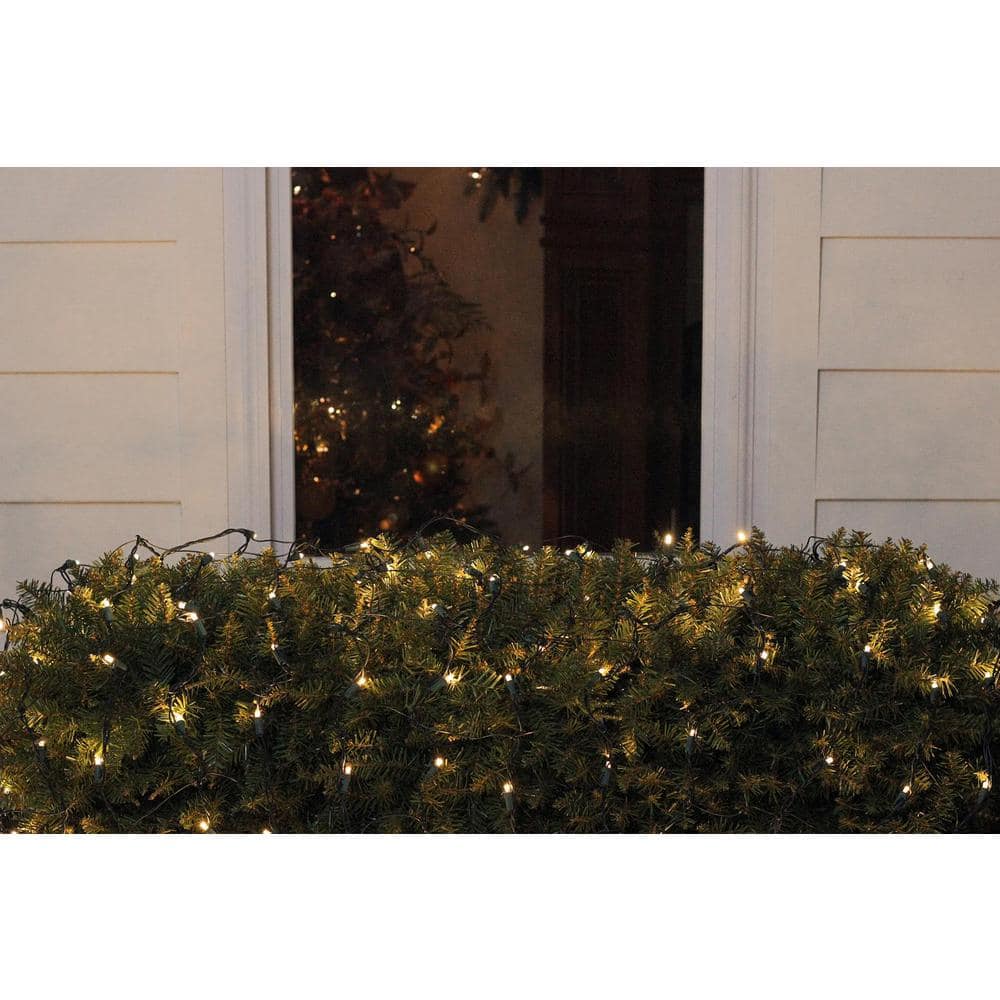 4 ft. x 6 ft. Warm White LED Net Style Christmas Lights with Green Wire - Hercitys