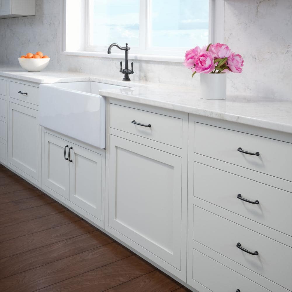 10-Pack Mason 6-1/4 in. (159 mm) Center-to-Center Classic Oil Rubbed Bronze Bar Drawer Pull - Hercitys