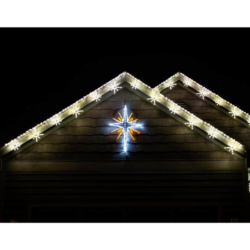 4 ft. 148-Light Gold and White Bethlehem Star Novelty Light - Hercitys