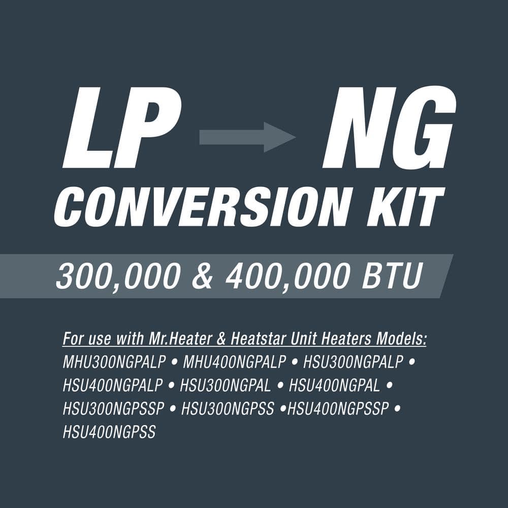 300K/400K BTU LP to NG Conversion Kit - Hercitys