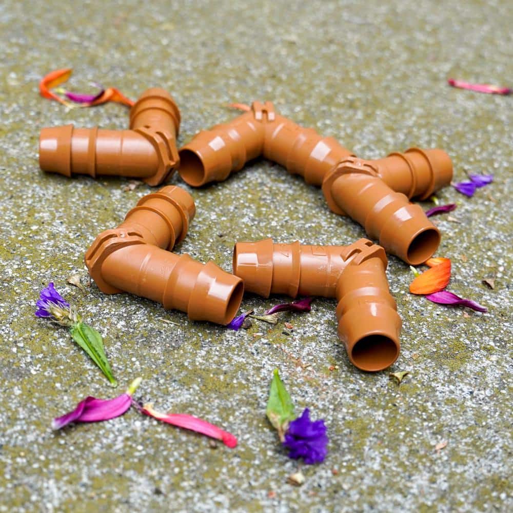 1/2 in. Barbed Elbow, 600 in. ID, 17 mm, BRN (20-Pack) - Hercitys