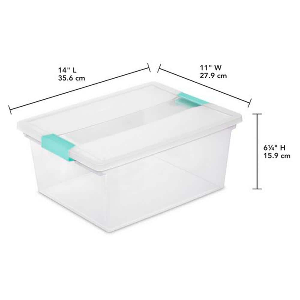 16.7 Qt. Storage Box in Clear (4-Pack) - Hercitys