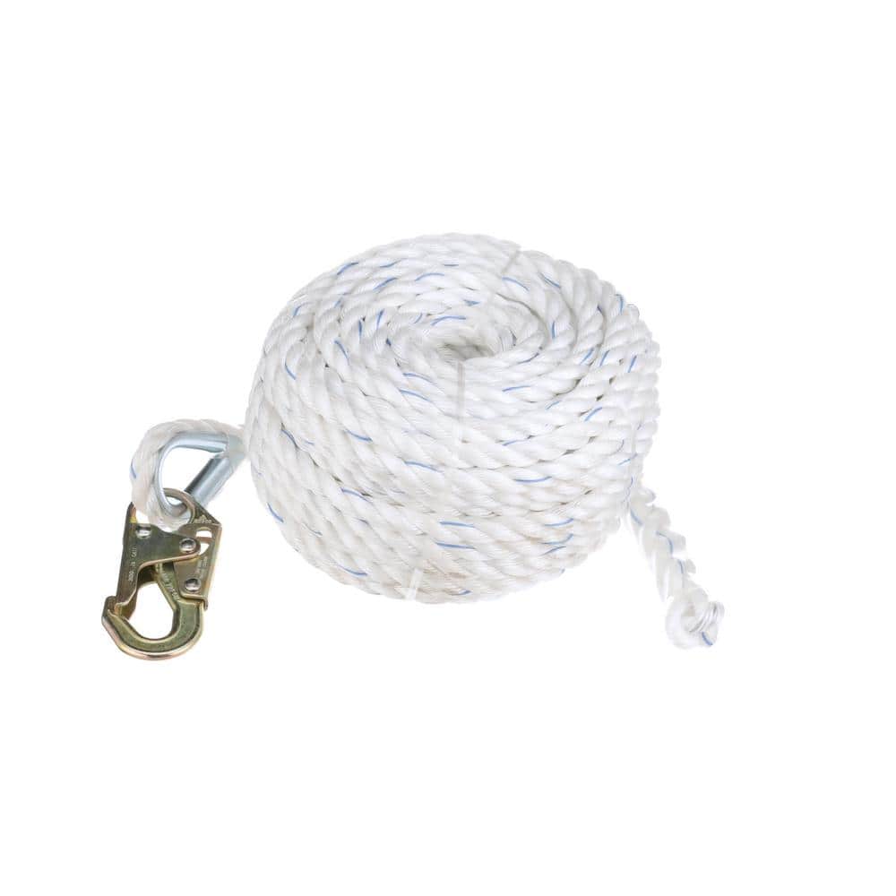 100 ft. Standard Vertical Lifeline 5/8 in. (16 mm) Polysteel Rope - Hercitys