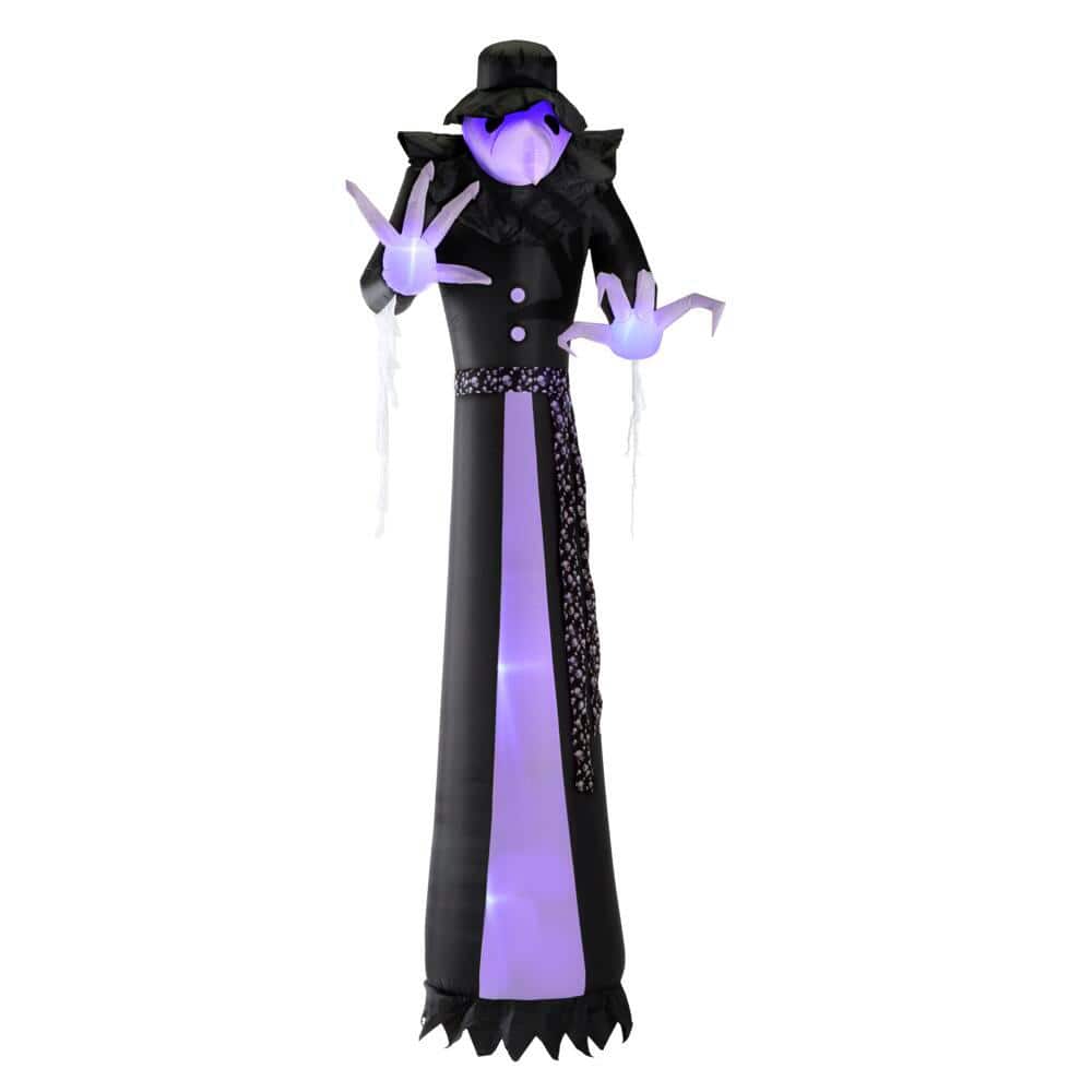 12 ft. Short Circuit Victorian Reaper Halloween Inflatable with Lightshow Projection - Hercitys