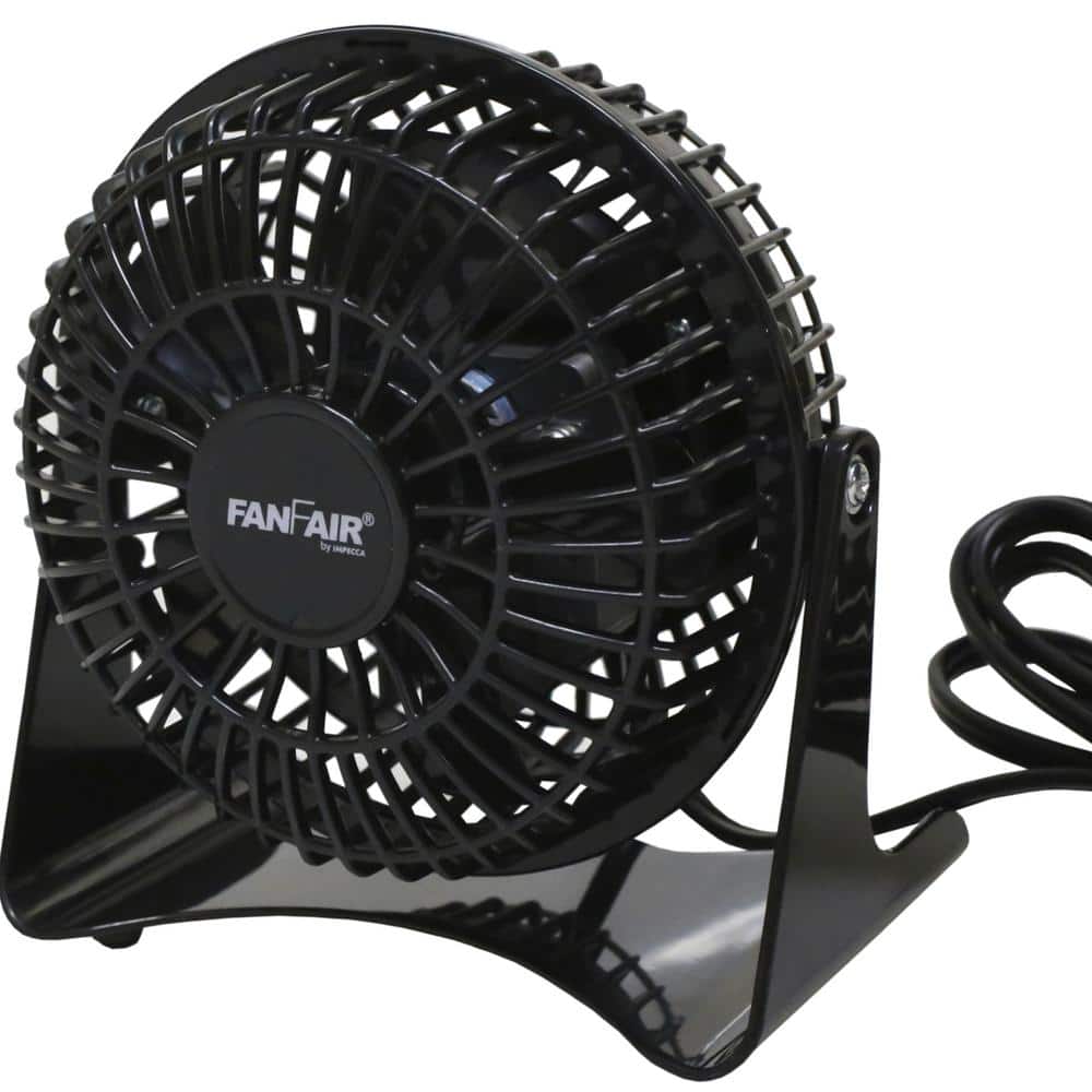 4 in. Desk Personal Fan – Black - Hercitys