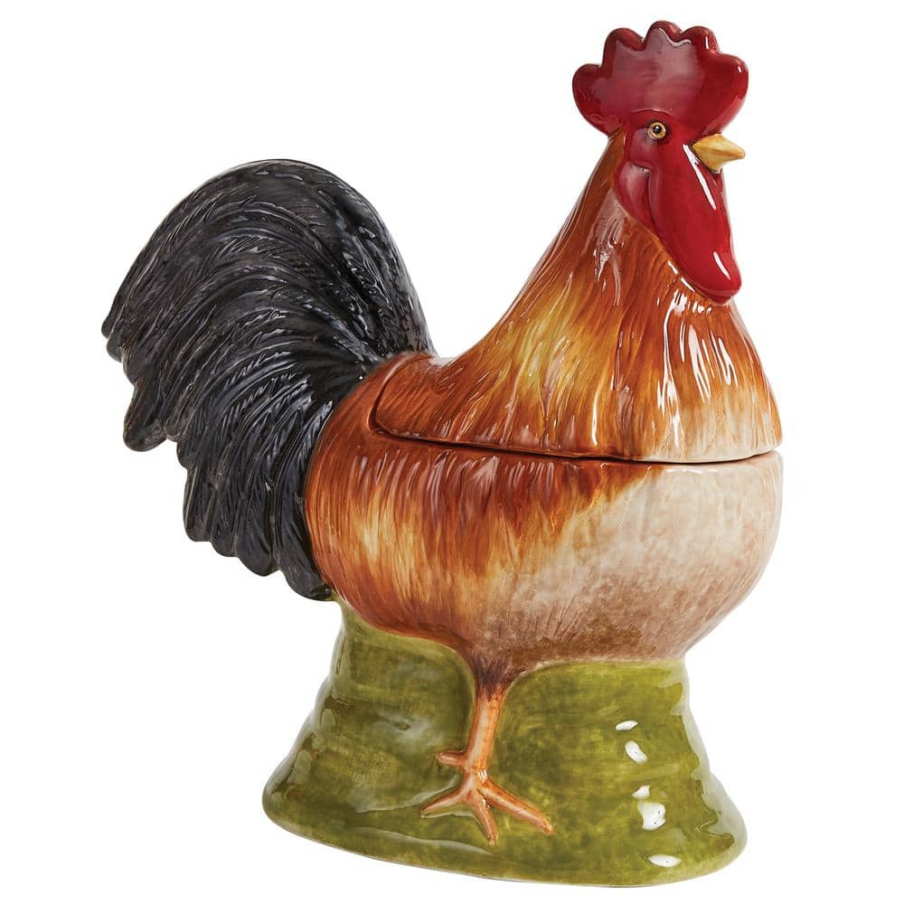 1-Stone Rooster Cookie Jar - Hercitys