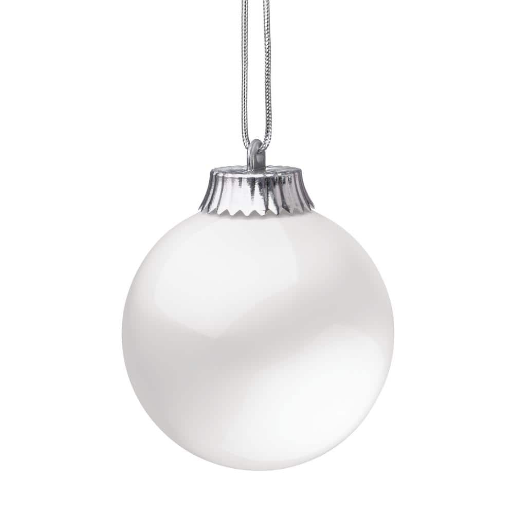 5 in. White LED Outdoor Hanging Globe Ornament - Hercitys