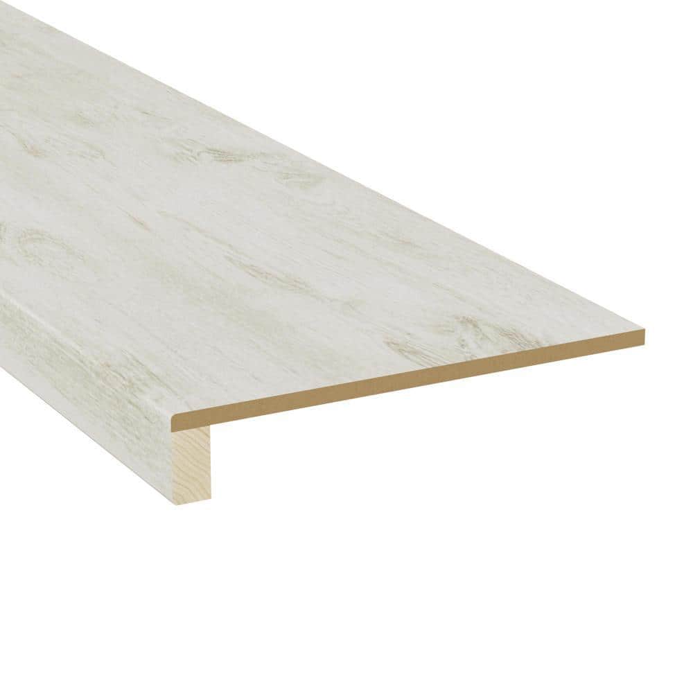 0.375 in. x 11.5 in. x 48 in. Laminate Chiffon Lace Oak No Return Modern Retread - Hercitys