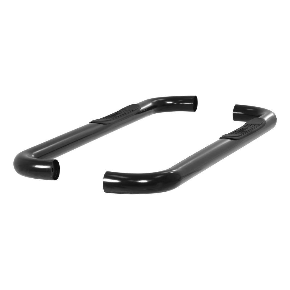 3-Inch Round Black Steel Nerf Bars, No-Drill, Select Ford F-150 - Hercitys