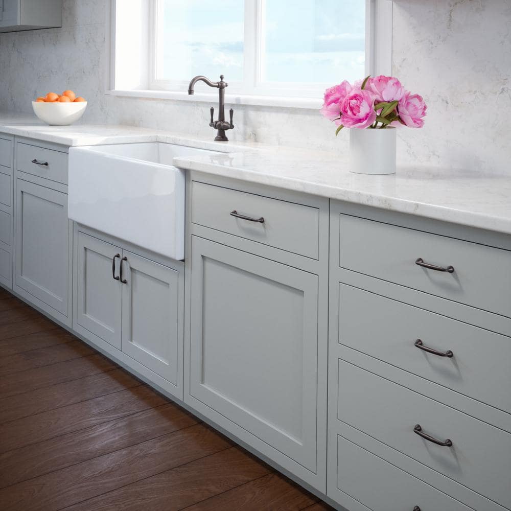 10-Pack Mason 4-1/4 in. (108 mm) Center-to-Center Classic Oil Rubbed Bronze Bar Drawer Pull - Hercitys