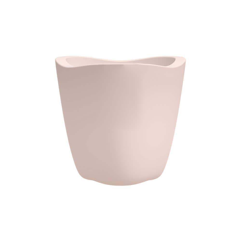 12.5 in.W x 12 in. H Tryas Medium White Plastic Decorative Pot - Hercitys