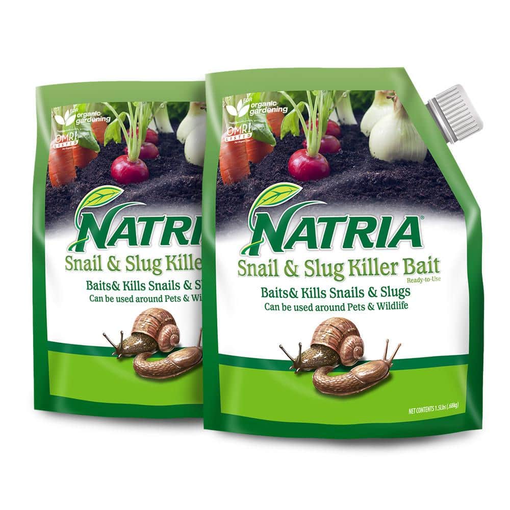 1.5 lb. Snail and Slug Killer Bait, Granules (2-Pack) - Hercitys