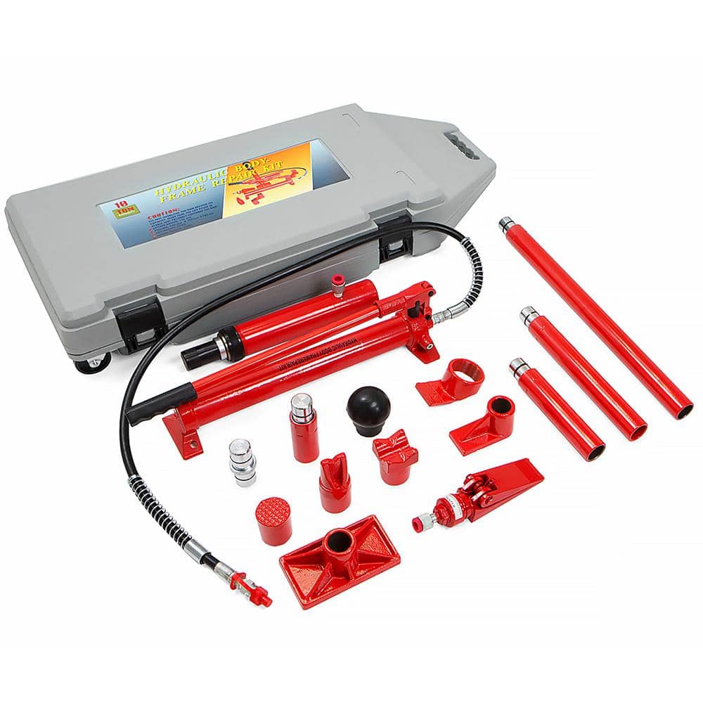 10-Ton Porta Power Hydraulic Body Frame Repair Tool Kit - Hercitys