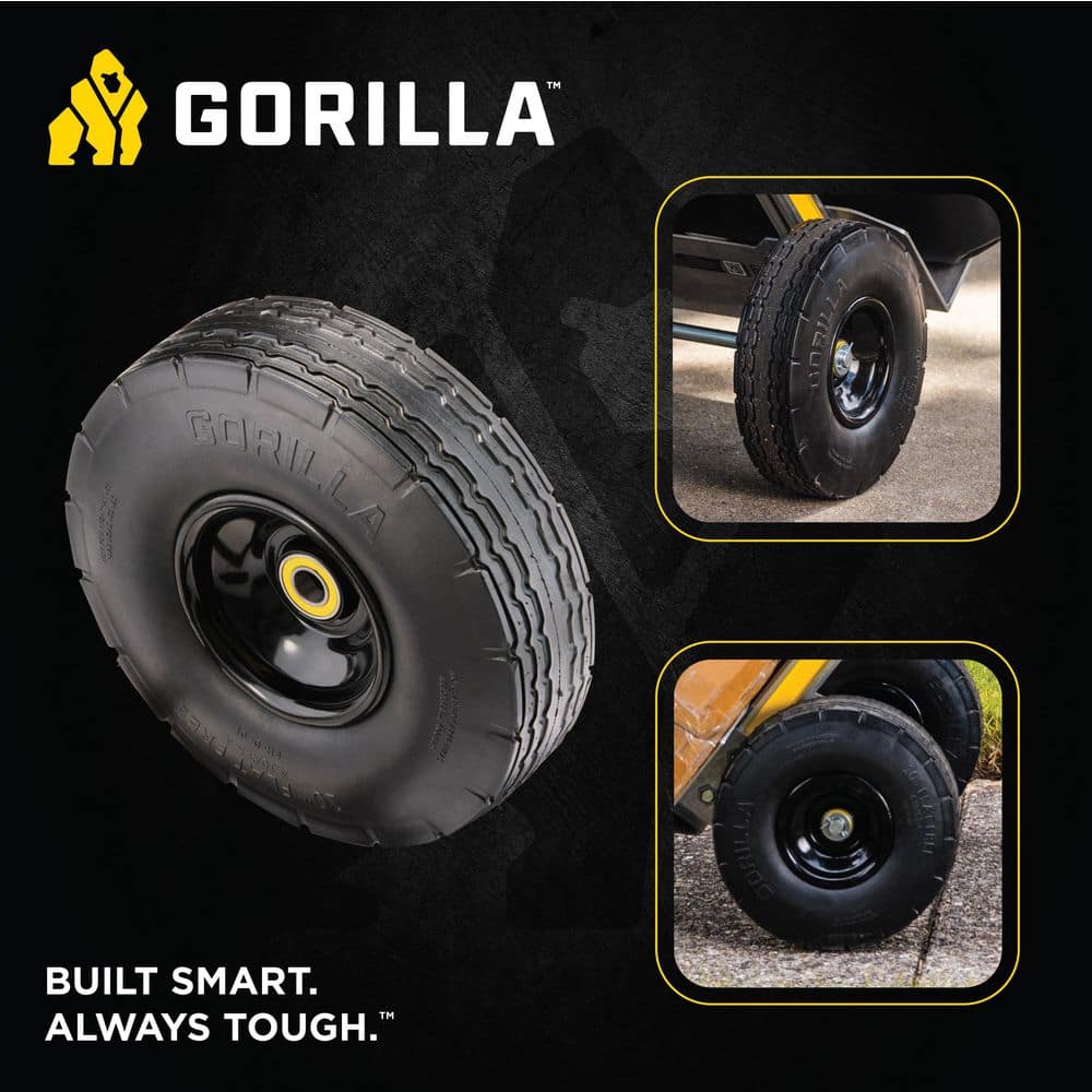 10 in. Heavy-Duty No-Flat Hand Truck Replacement Tire (1 pack) - Hercitys