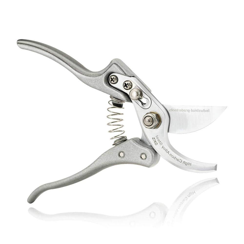 2 in. Silver Garden Professional Bypass Pruning Shears - Hercitys