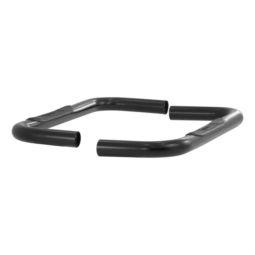 3-Inch Round Black Steel Nerf Bars, No-Drill, Select Chevrolet, GMC Blazer K5 - Hercitys