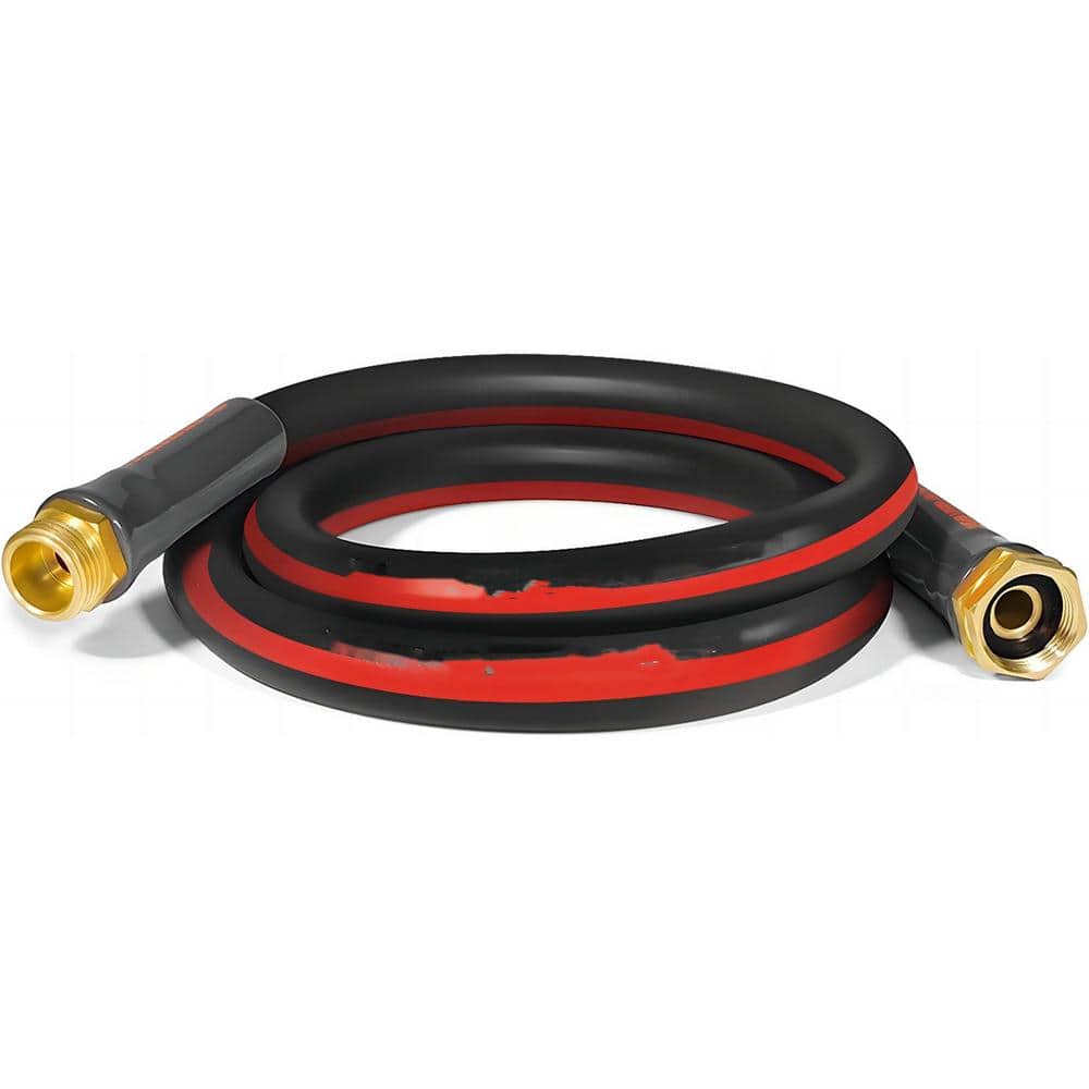 5/8 in. x 5 ft. Short Garden Hose a Durable Regular Hose with Solid Brass Connector for All-Weather Outdoor - Hercitys