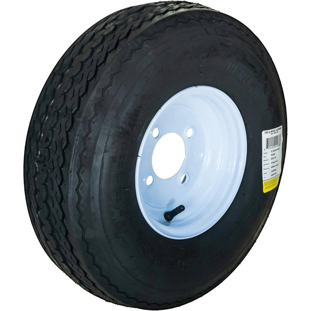 4 Hole 50 PSI 5.7 in. x 8 in. 4-Ply Tire and Wheel Assembly - Hercitys