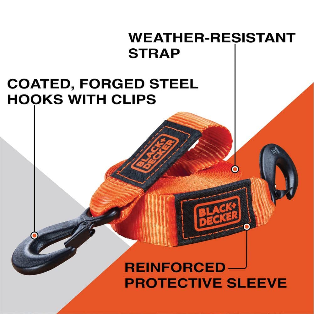 2 in. x 20 ft. Tow Strap w/Steel Hooks – 9,000 LB. Break Strength - Hercitys
