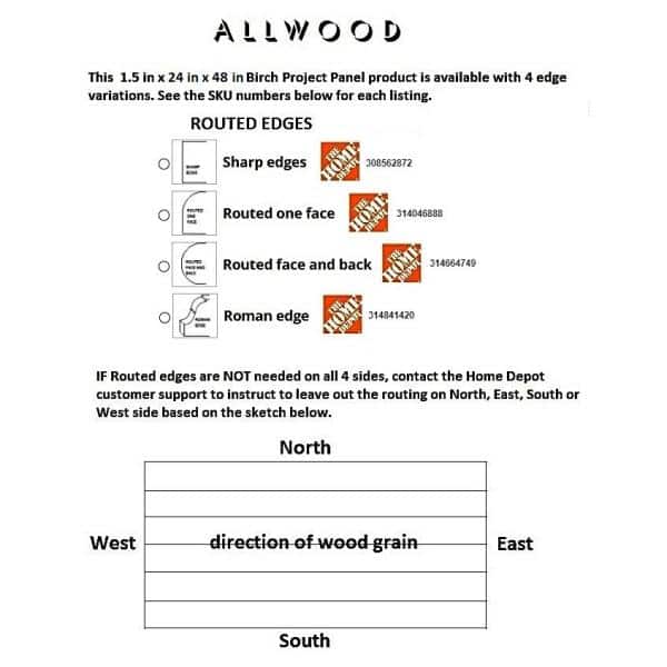 1.5 in. x 2 ft. x 4 ft. Allwood Birch Edge Glued Project Panel - Hercitys