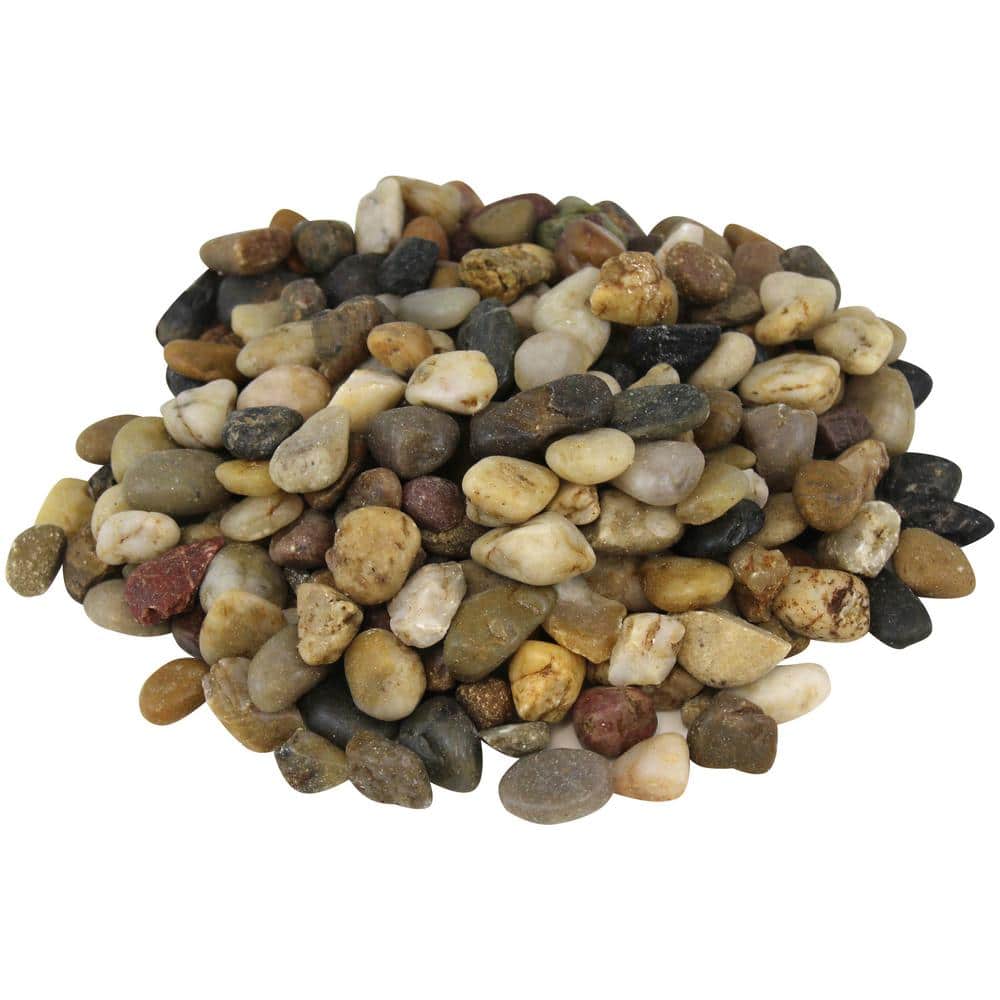 0.5 in. to 1.5 in., 20 lb. Small Mixed Grade A Polished Pebbles - Hercitys